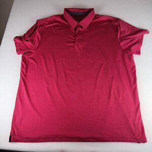 Members Mark Men's XXXL Short Sleeve Performance Polo Pink